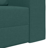 Canapé-lit au sol Vert foncé 245 x 78 x 77 cm tissu