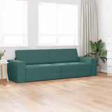 Canapé-lit au sol Vert foncé 245 x 78 x 77 cm tissu