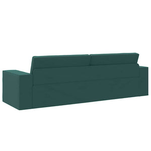Canapé-lit au sol Vert foncé 245 x 78 x 77 cm tissu