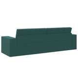 Canapé-lit au sol Vert foncé 245 x 78 x 77 cm tissu
