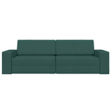 Canapé-lit au sol Vert foncé 245 x 78 x 77 cm tissu