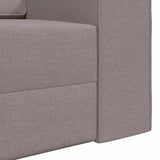 Canapé-lit au sol Taupe 245 x 78 x 77 cm tissu