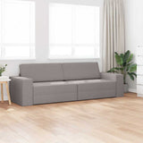 Canapé-lit au sol Taupe 245 x 78 x 77 cm tissu