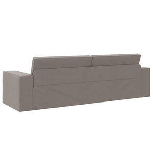 Canapé-lit au sol Taupe 245 x 78 x 77 cm tissu