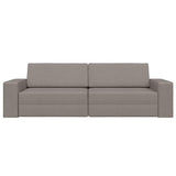 Canapé-lit au sol Taupe 245 x 78 x 77 cm tissu