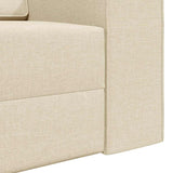 Canapé-lit au sol Crème 245 x 78 x 77 cm tissu