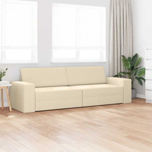 Canapé-lit au sol Crème 245 x 78 x 77 cm tissu