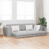 Canapé-lit au sol Gris nuage 245 x 78 x 77 cm tissu