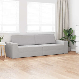 Canapé-lit au sol Gris nuage 245 x 78 x 77 cm tissu