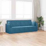 Canapé-lit au sol Bleu 213 x 76 x 77 cm Velours