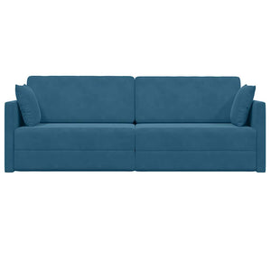 Canapé-lit au sol Bleu 213 x 76 x 77 cm Velours