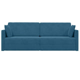 Canapé-lit au sol Bleu 213 x 76 x 77 cm Velours