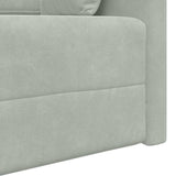 Canapé-lit Gris clair 213 x 76 x 77 cm Velours