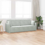 Canapé-lit Gris clair 213 x 76 x 77 cm Velours