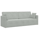 Canapé-lit Gris clair 213 x 76 x 77 cm Velours