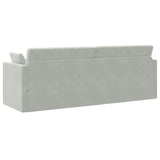 Canapé-lit Gris clair 213 x 76 x 77 cm Velours