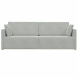 Canapé-lit Gris clair 213 x 76 x 77 cm Velours