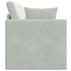 Canapé-lit Gris clair 213 x 76 x 77 cm Velours