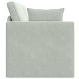 Canapé-lit Gris clair 213 x 76 x 77 cm Velours