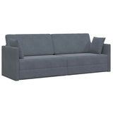 Canapé-lit au sol Gris foncé 213 x 76 x 77 cm Velours