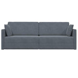 Canapé-lit au sol Gris foncé 213 x 76 x 77 cm Velours