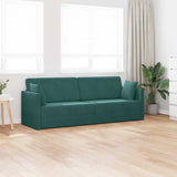 Canapé-lit au sol Vert foncé 213 x 76 x 77 cm Velours