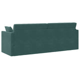 Canapé-lit au sol Vert foncé 213 x 76 x 77 cm Velours