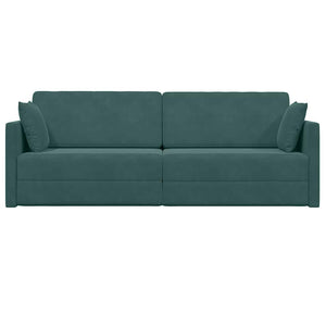Canapé-lit au sol Vert foncé 213 x 76 x 77 cm Velours