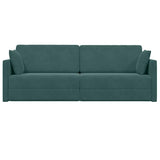 Canapé-lit au sol Vert foncé 213 x 76 x 77 cm Velours