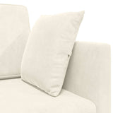 Canapé-lit au sol Crème 213 x 76 x 77 cm Velours