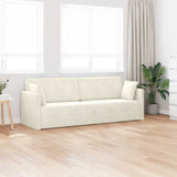 Canapé-lit au sol Crème 213 x 76 x 77 cm Velours