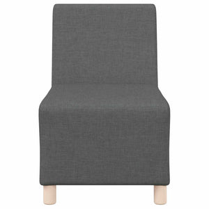Canapé modulaire sans accoudoirs Gris foncé 55 cm Tissu