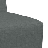 Canapé modulaire sans accoudoirs Gris foncé 55 cm Tissu