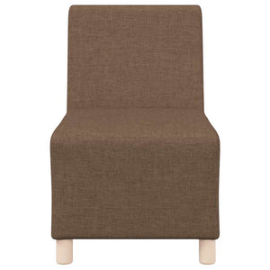 Canapé modulaire sans accoudoirs Marron 55 cm Tissu
