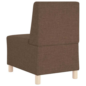 Canapé modulaire sans accoudoirs Marron 55 cm Tissu