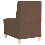 Canapé modulaire sans accoudoirs Marron 55 cm Tissu