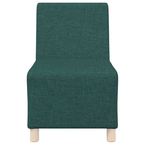 Canapé modulaire sans accoudoirs Vert foncé 55 cm Tissu