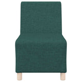 Canapé modulaire sans accoudoirs Vert foncé 55 cm Tissu