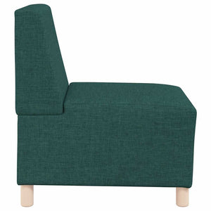 Canapé modulaire sans accoudoirs Vert foncé 55 cm Tissu