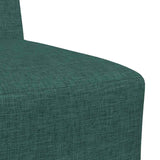 Canapé modulaire sans accoudoirs Vert foncé 55 cm Tissu