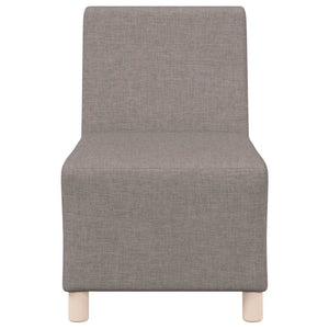 Canapé modulaire sans accoudoirs Taupe 55 cm Tissu