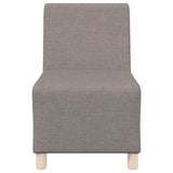 Canapé modulaire sans accoudoirs Taupe 55 cm Tissu