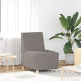 Canapé modulaire sans accoudoirs Taupe 55 cm Tissu