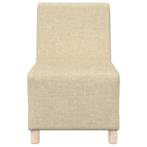 Canapé modulaire sans accoudoirs Crème 55 cm Tissu