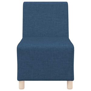 Canapé modulaire sans accoudoirs Bleu 55 cm Tissu