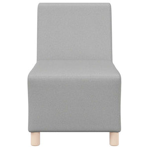 Canapé modulaire sans accoudoirs Gris nuage 55 cm Tissu