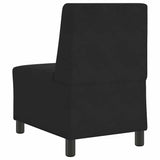 Unité de Sofa Modulaire Sans Accoudoirs Noir 55 x 74 x 82 cm