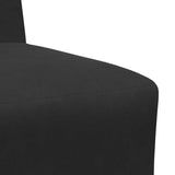 Unité de Sofa Modulaire Sans Accoudoirs Noir 55 x 74 x 82 cm