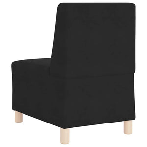 Unité de Sofa Modulaire Sans Accoudoirs Noir 55 x 74 x 82 cm