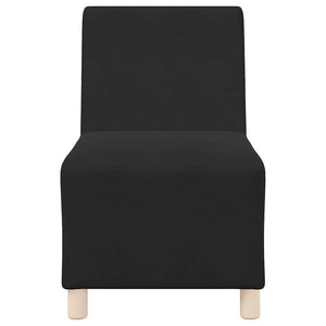 Unité de Sofa Modulaire Sans Accoudoirs Noir 55 x 74 x 82 cm